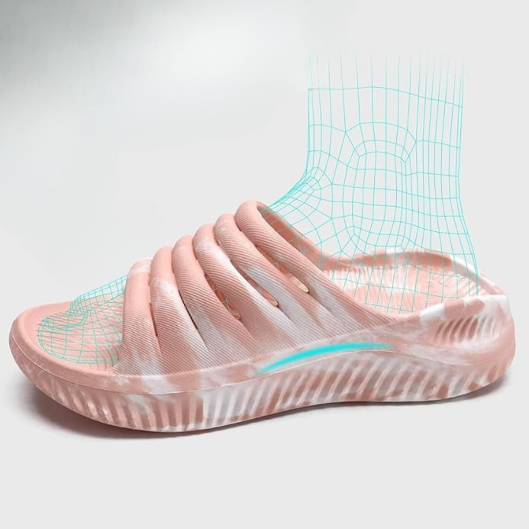 Sandales Récupération Sport Femme avec Semelle Orthopédique | Camo Rose