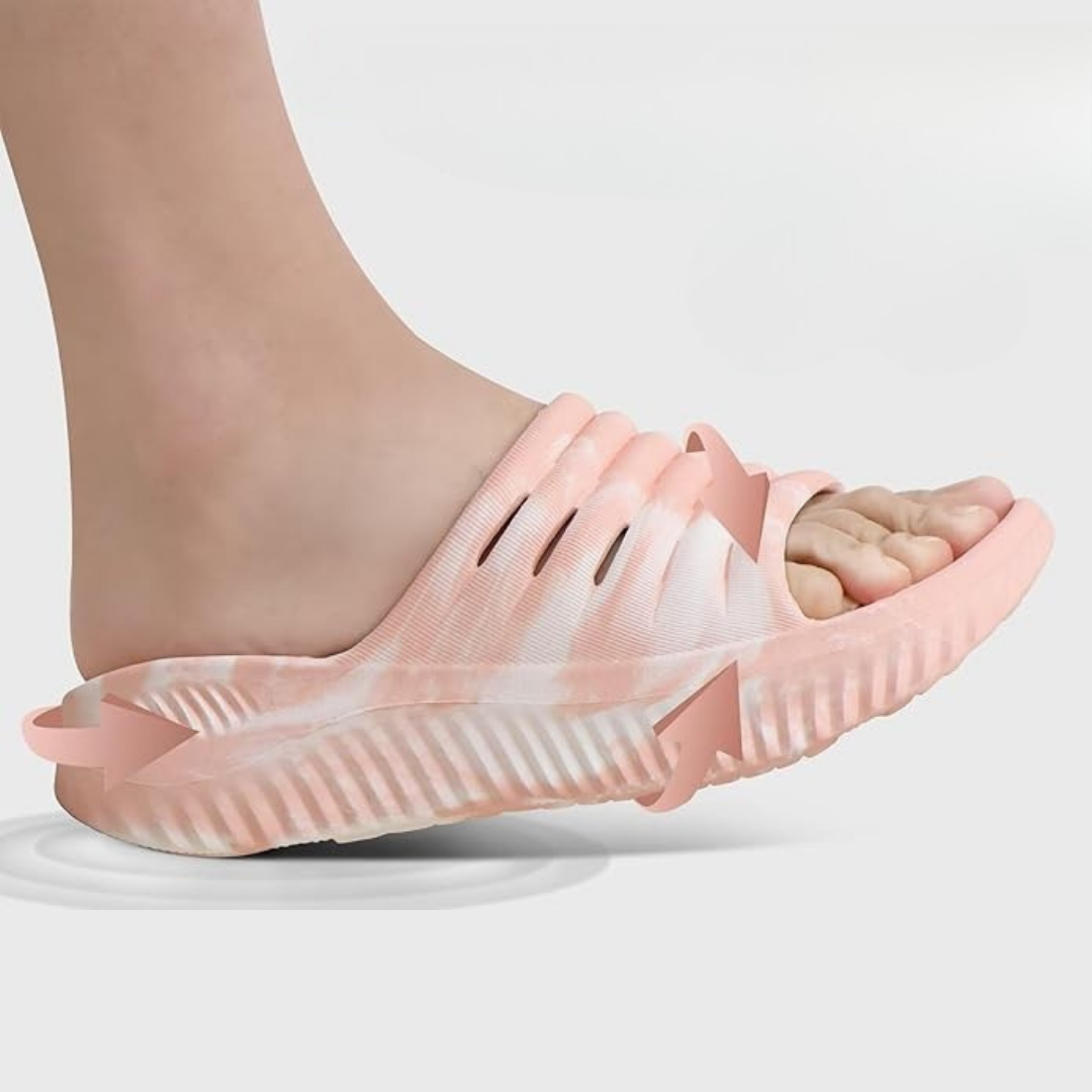 Sandales Récupération Sport Femme avec Semelle Orthopédique | Camo Rose