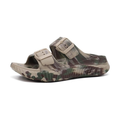 Sandales de Récupération KuaiLu avec Semelle Orthopédique Épaisse et Double Boucle Réglable | Motif Camo Marron