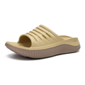 Sandales Orthopédiques de Récupération avec Semelle Amortissante Épaisse | Beige Kaki