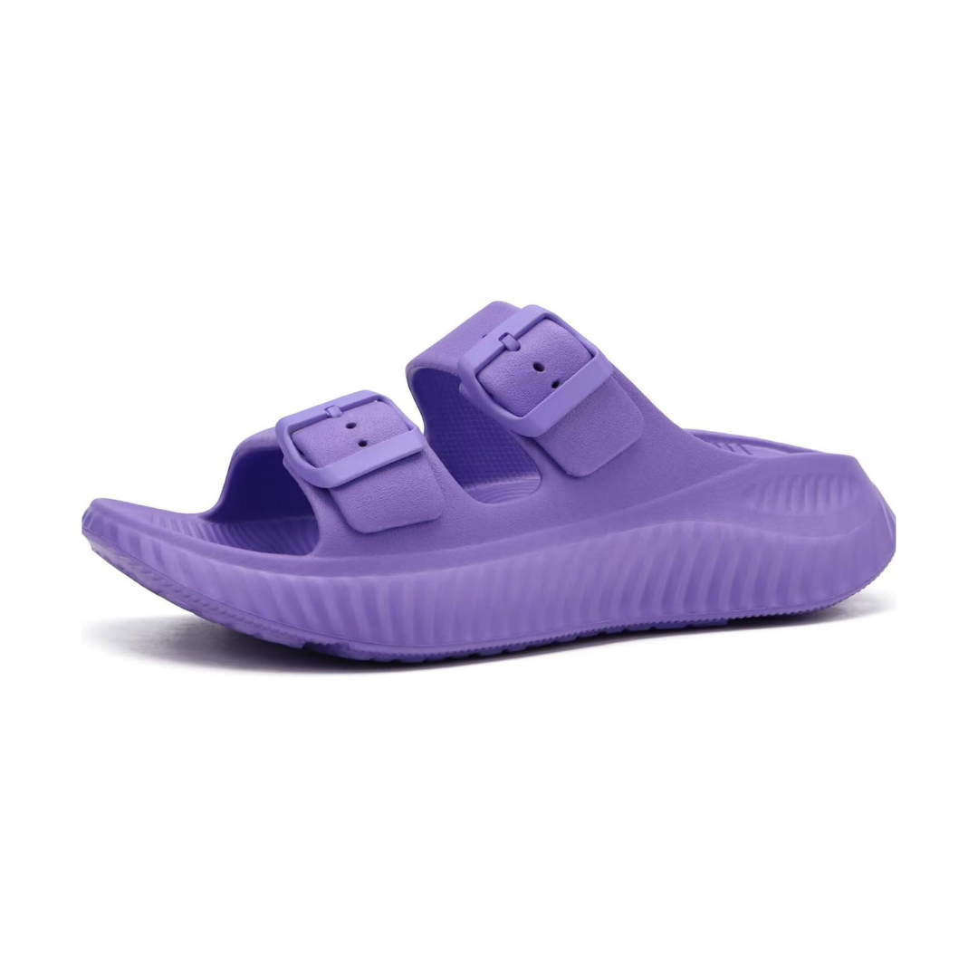 Sandales Orthopédiques Réglables Femme avec Semelle Ultra-Coussinée | Violet Sport
